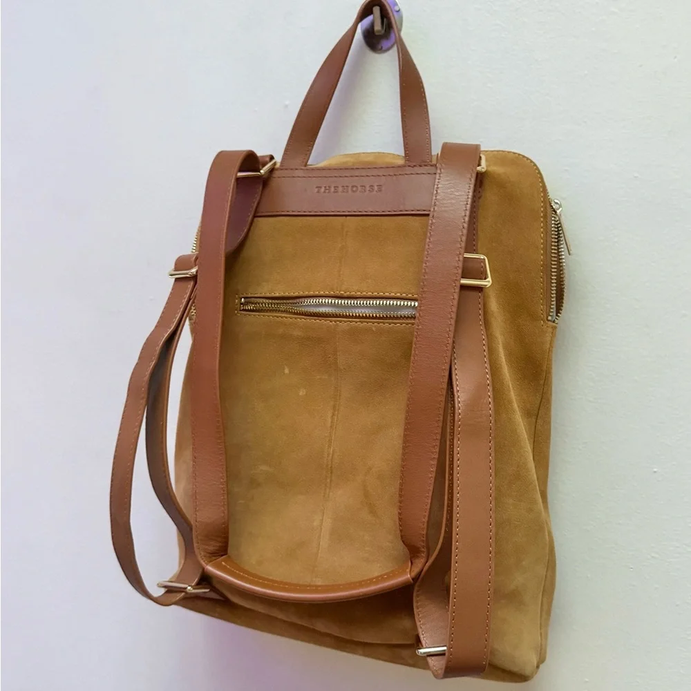 The Horse Limited Edition Caramel Suede Backpack - Picture 5 of 13